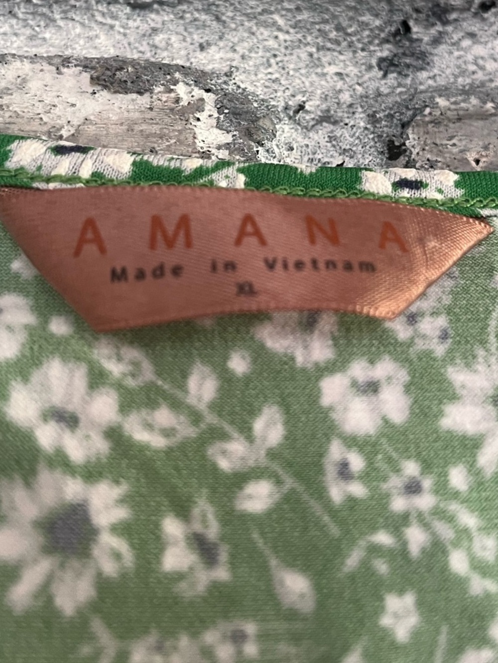 Amiana Green Floral Sleeveless V-Neck Babydoll Top so comfy/flowy smoke/pet free - Picture 2 of 8